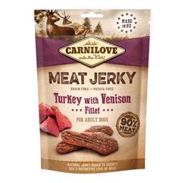 Carnilove Jerky Turkey & Venison Fillet ProteinBar Med Kalkun & Vildt